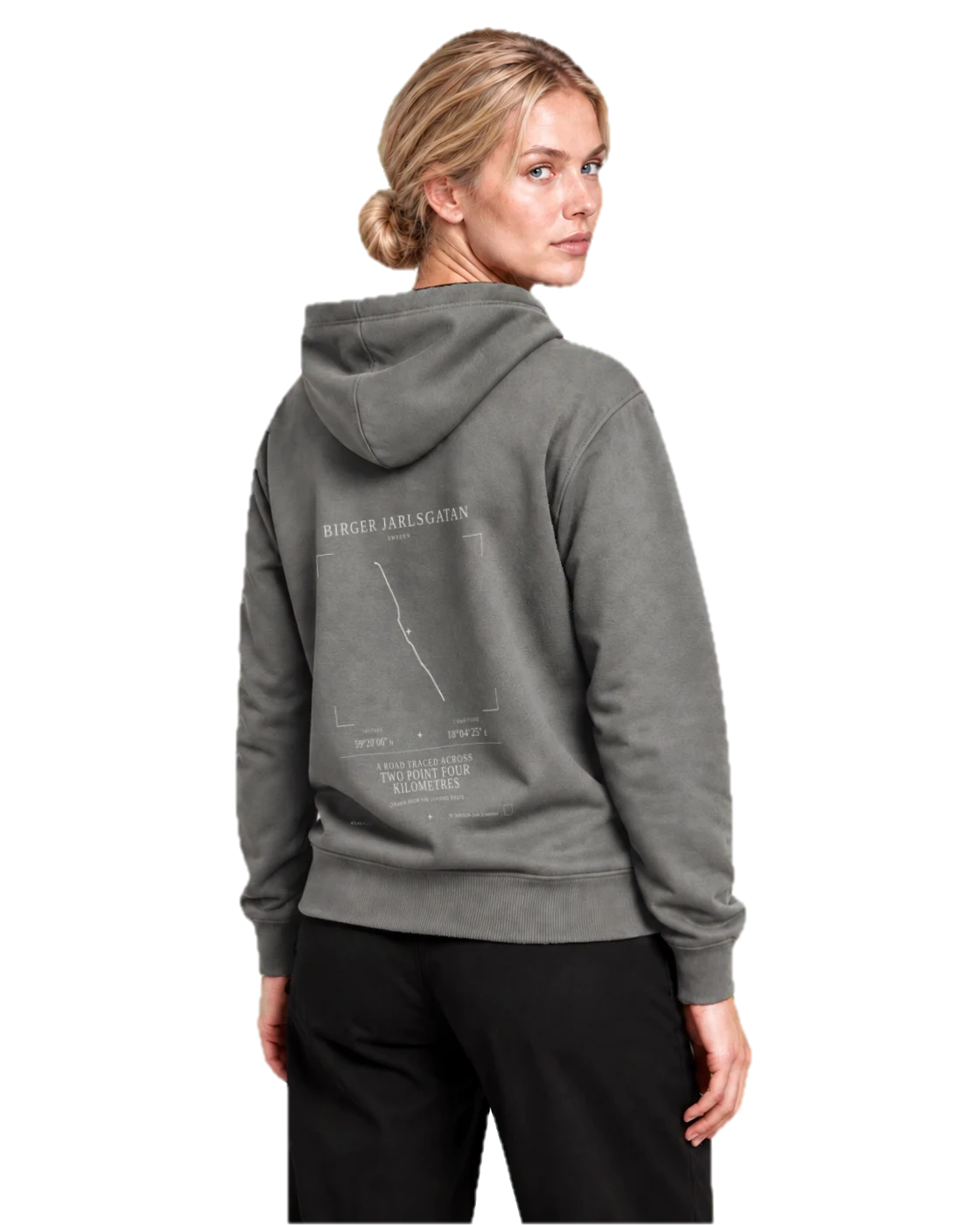 Elsa wearing the Birger Jarlsgatan Atlas Signature