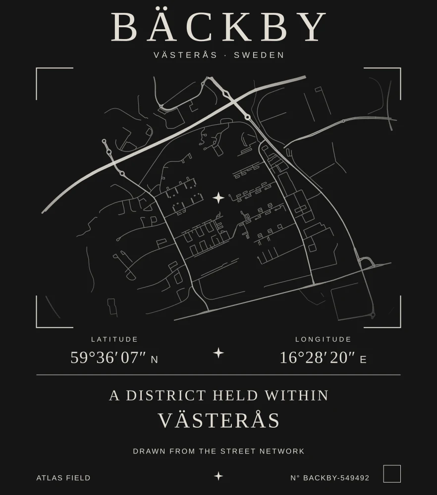 Bäckby Atlas print