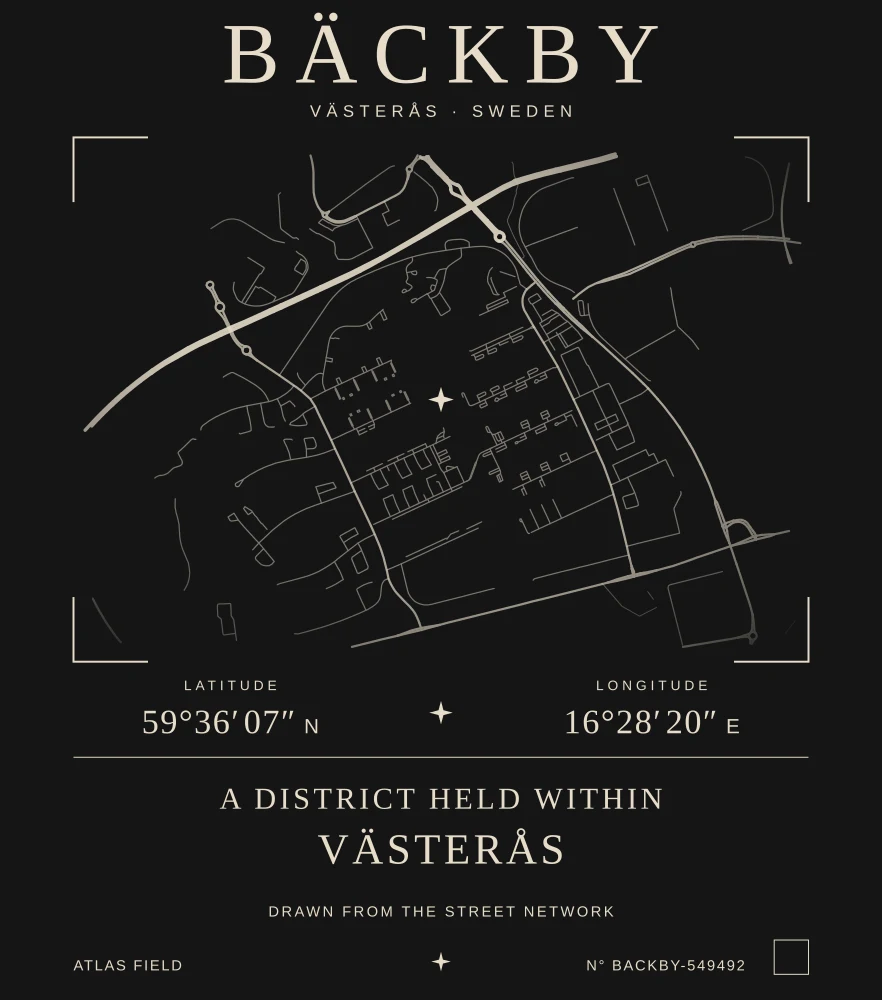 Bäckby Atlas print