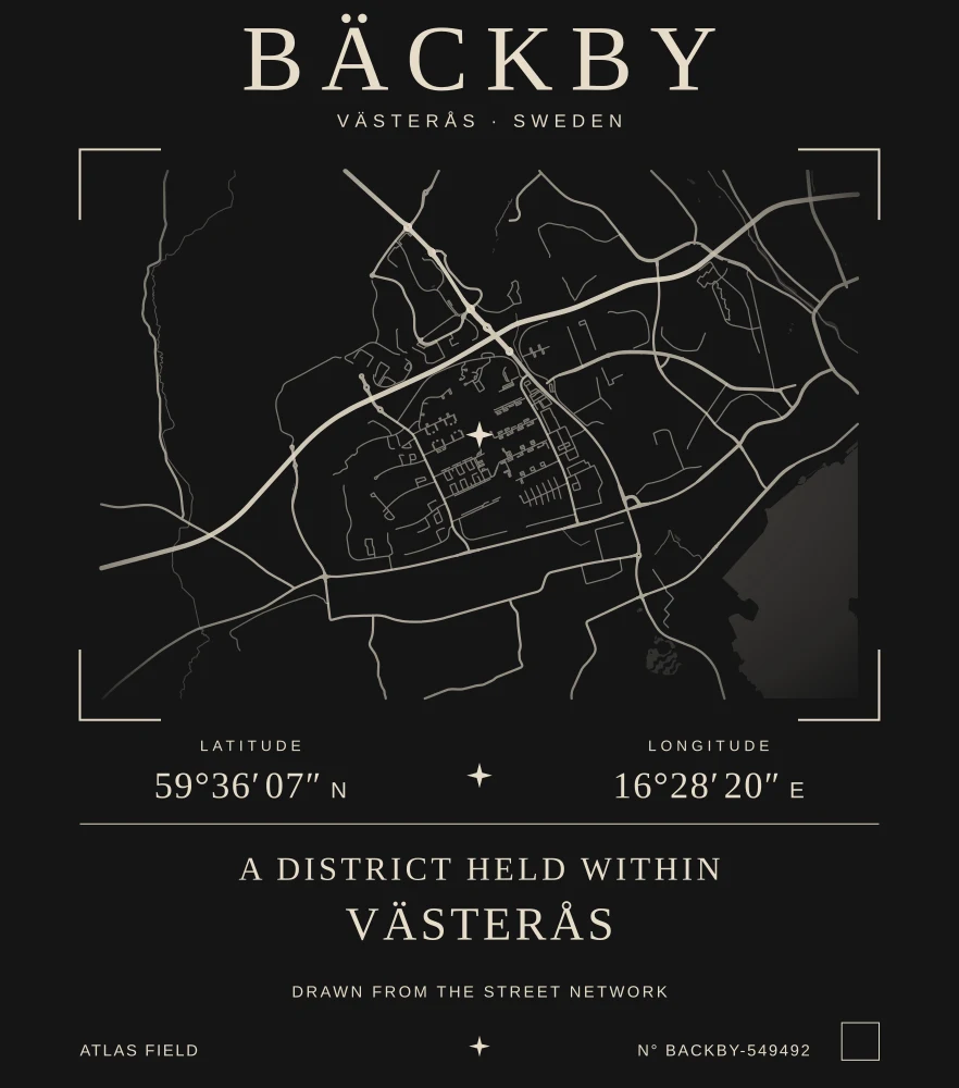 Bäckby Atlas print