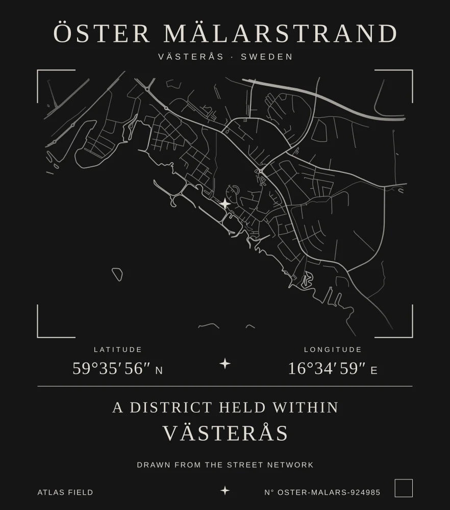 Öster Mälarstrand Atlas print