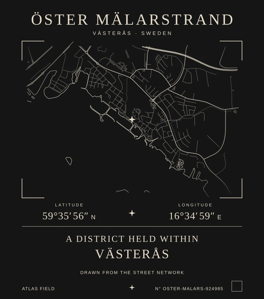 Öster Mälarstrand Atlas print