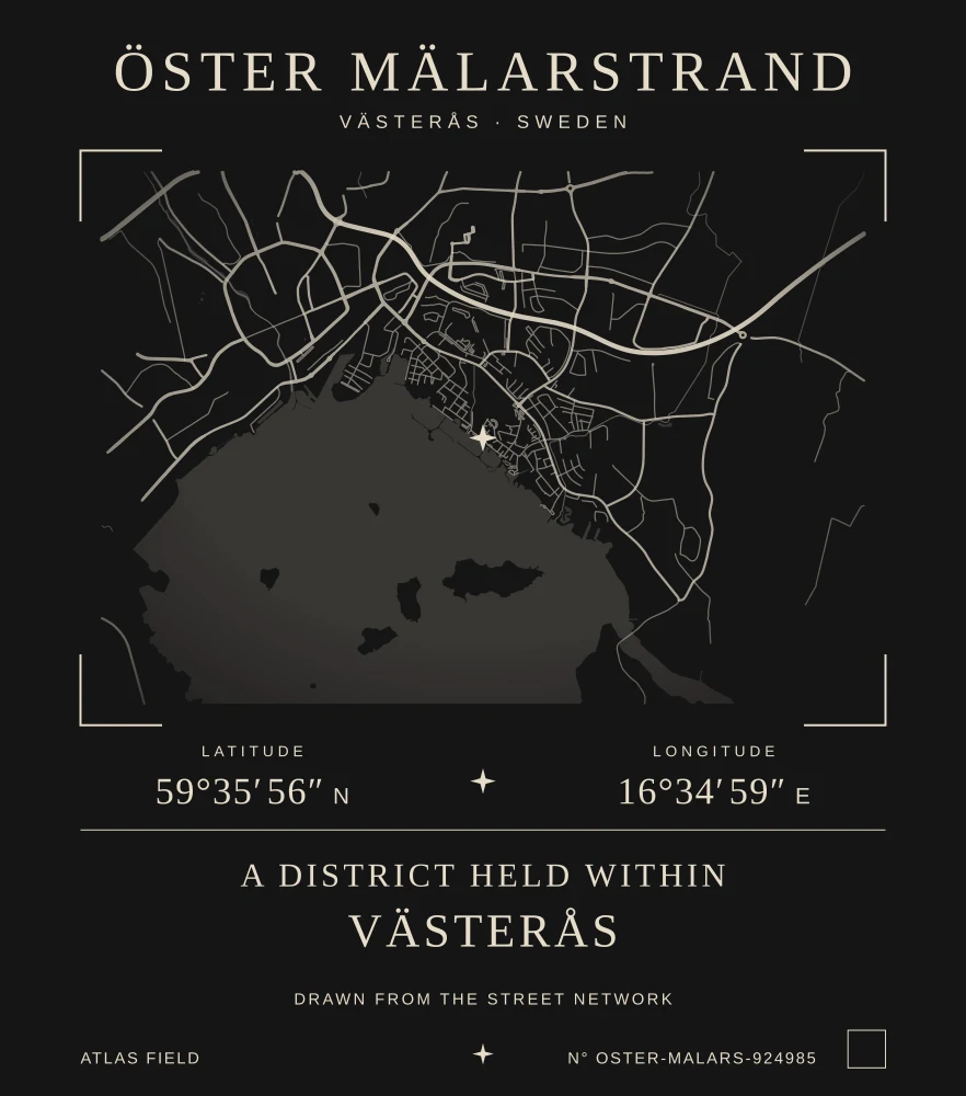 Öster Mälarstrand Atlas print