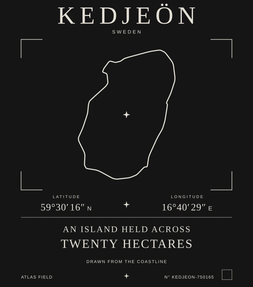 Kedjeön Atlas print