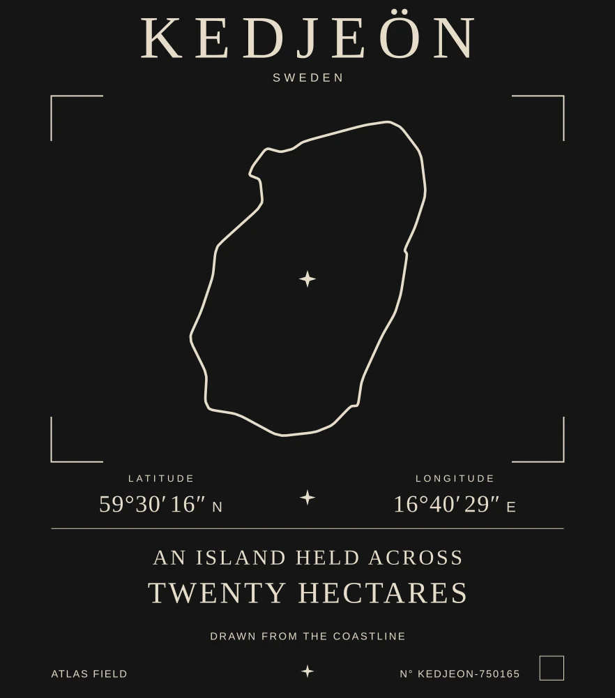 Kedjeön Atlas print
