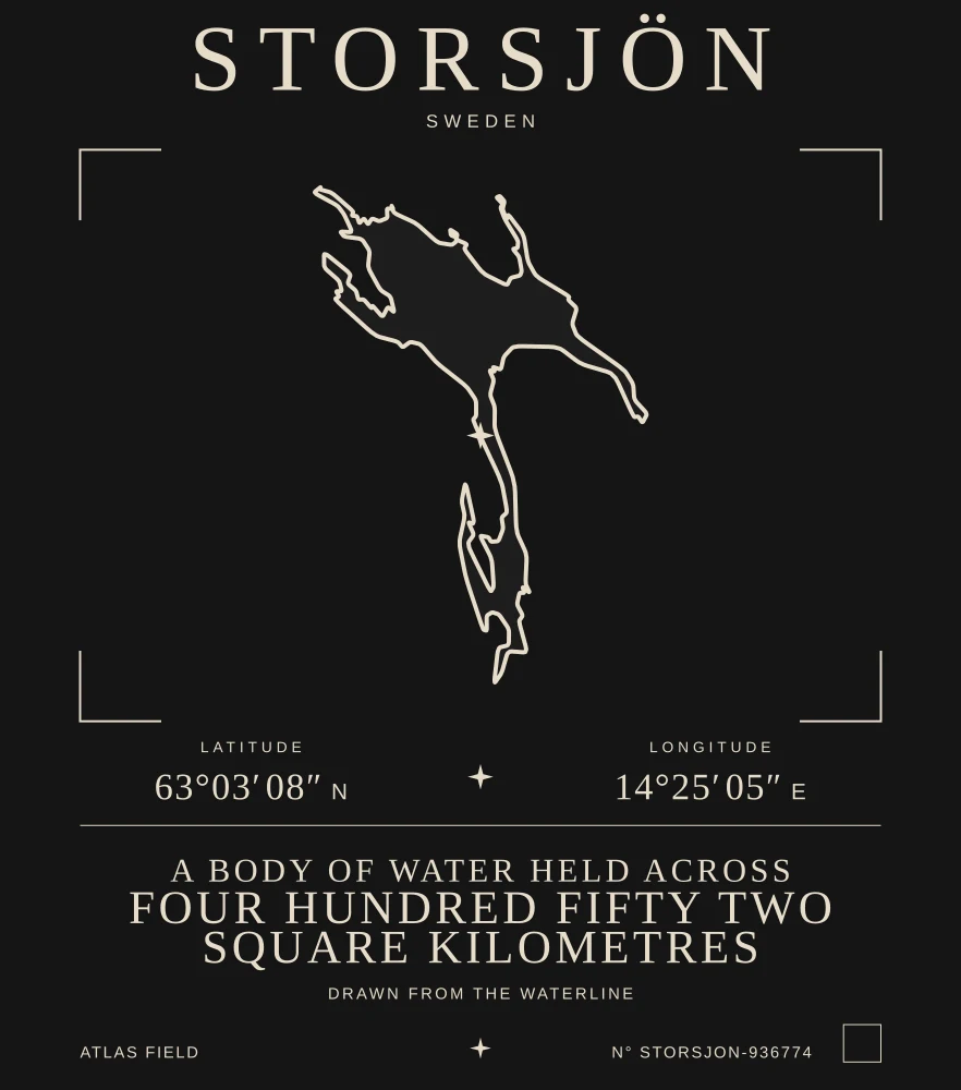 Storsjön Atlas print