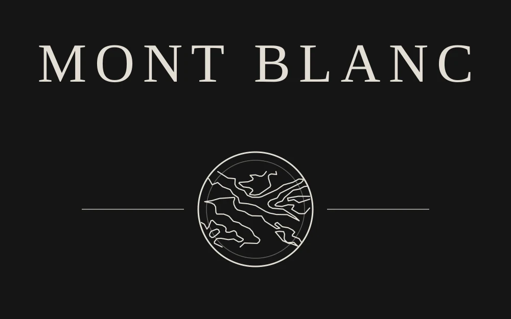 Front print for Mont Blanc