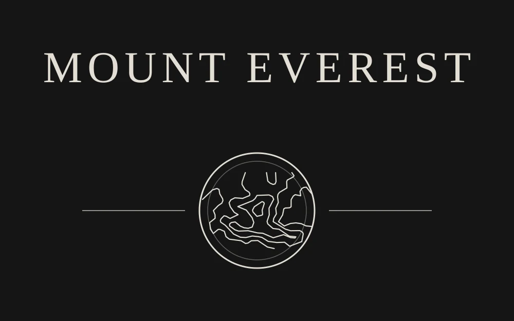Front print for Mount Everest