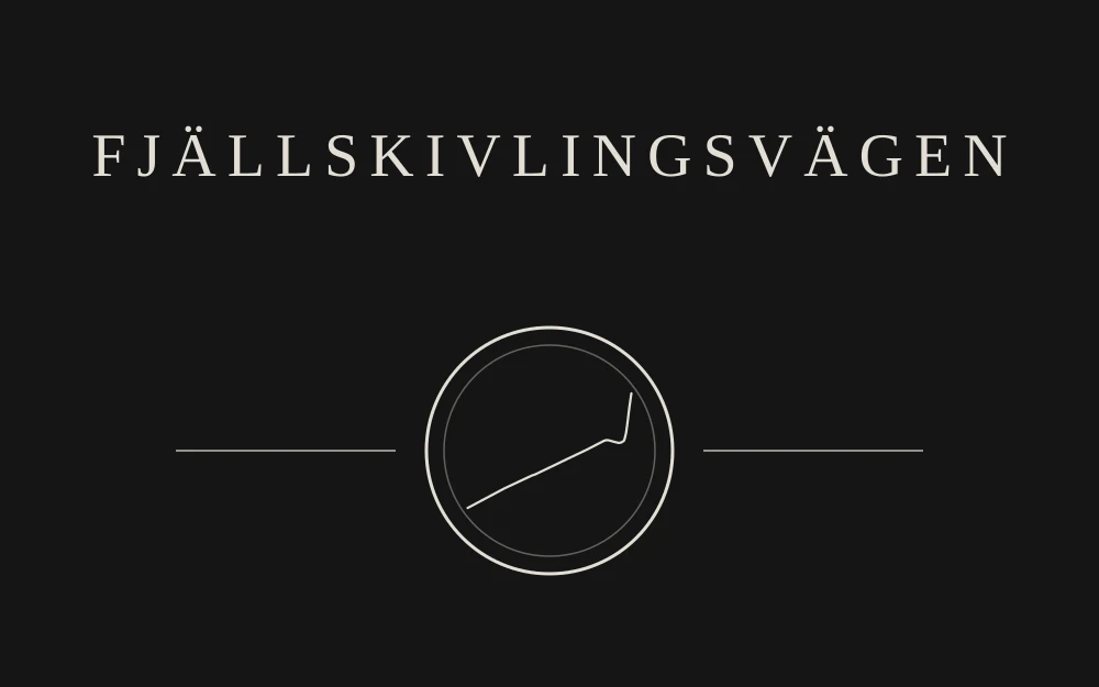 Front print for Fjällskivlingsvägen