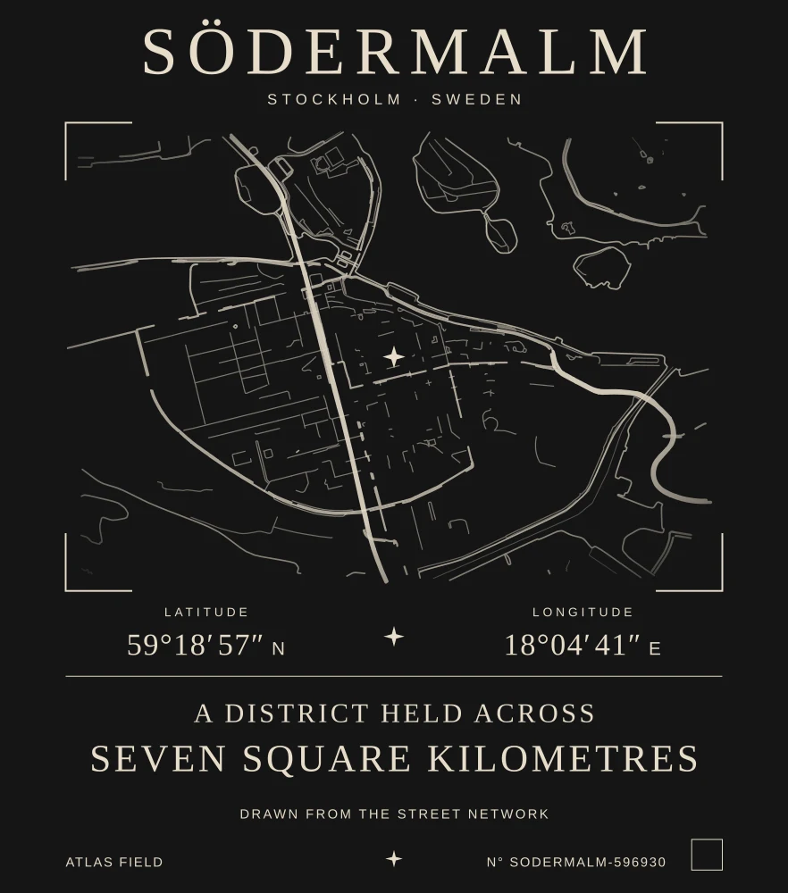 Södermalm Atlas print