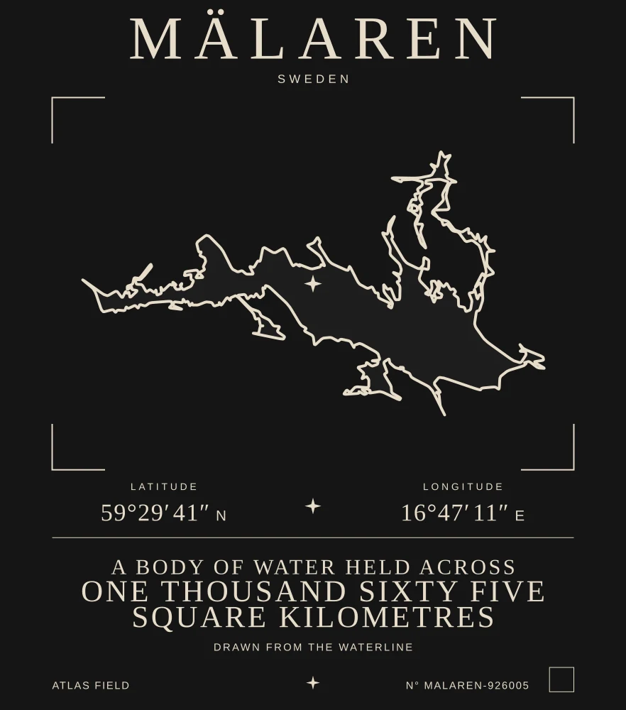 Mälaren Atlas print