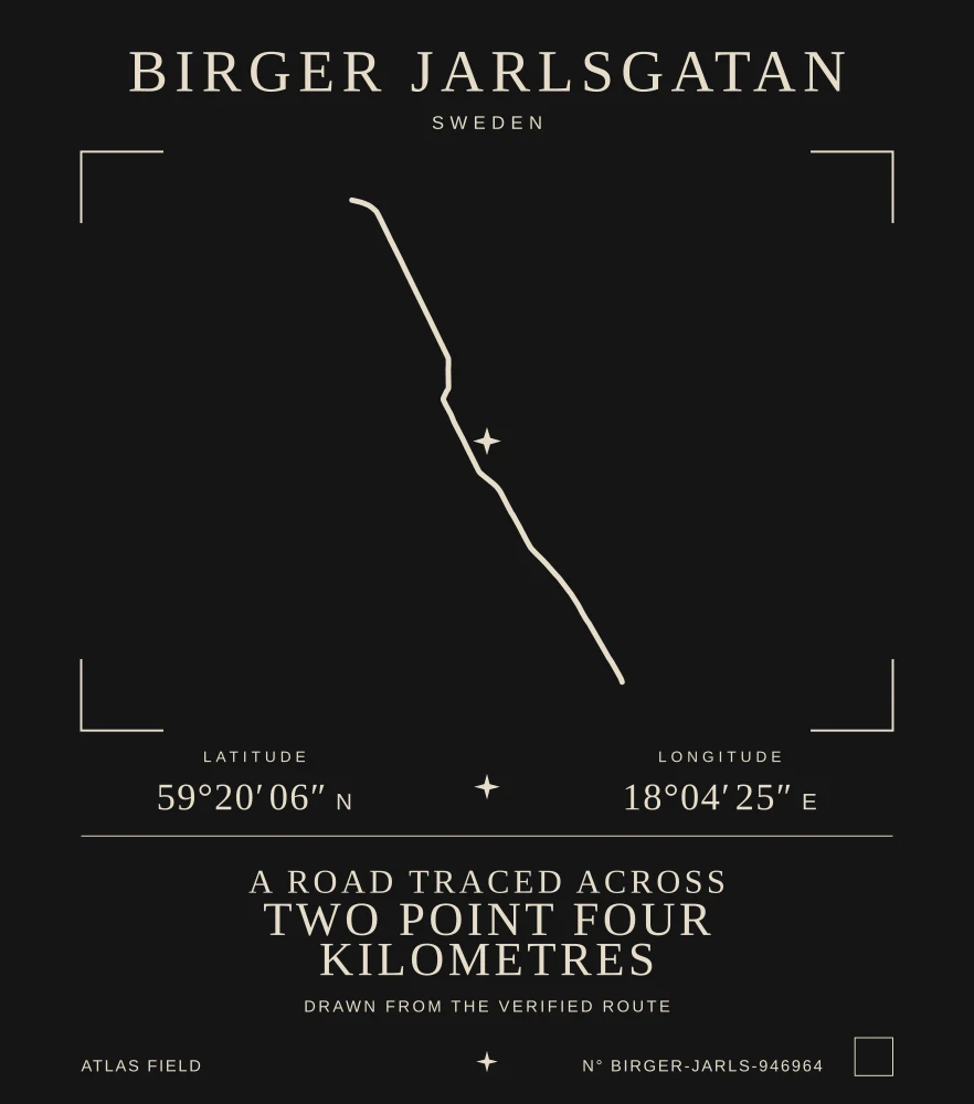 Birger Jarlsgatan Atlas print