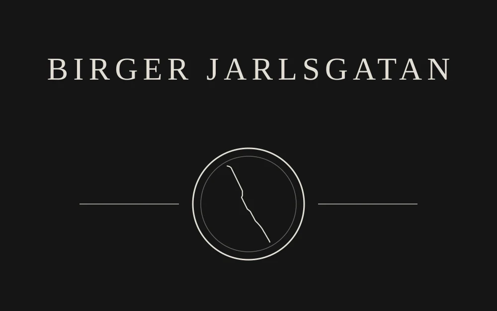 Front print for Birger Jarlsgatan