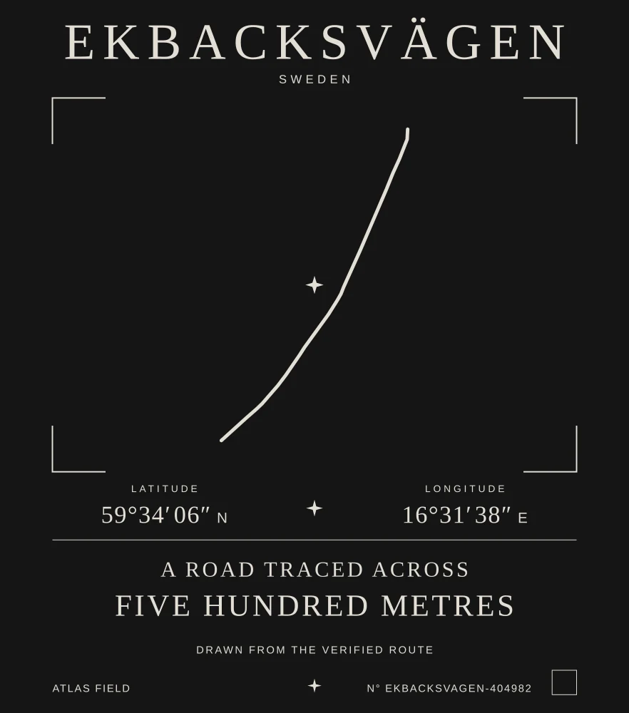 Ekbacksvägen Atlas print