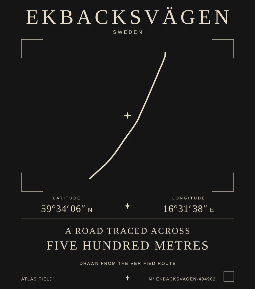Ekbacksvägen Atlas print