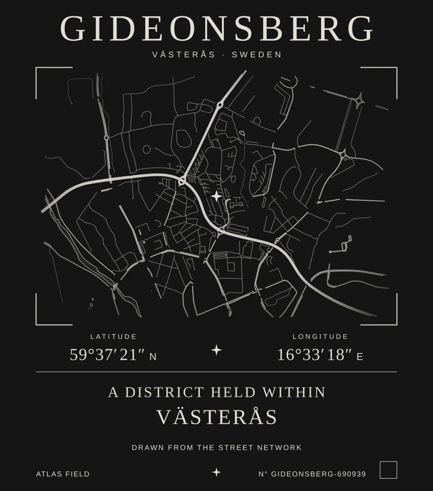 Gideonsberg Atlas print